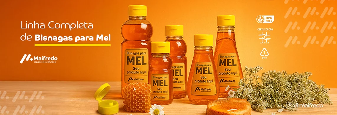 Linha completa de bisnagas PET para mel