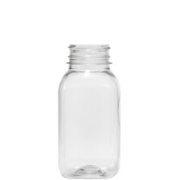 Frasco PET Quadrado 200 ml Cristal