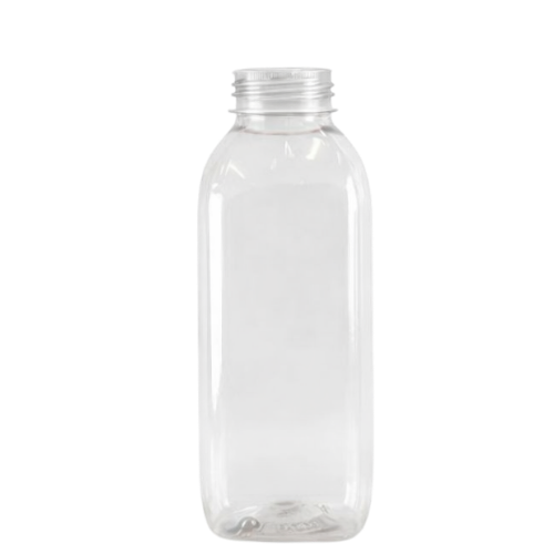 Frasco PET Quadrado 500 ml Cristal