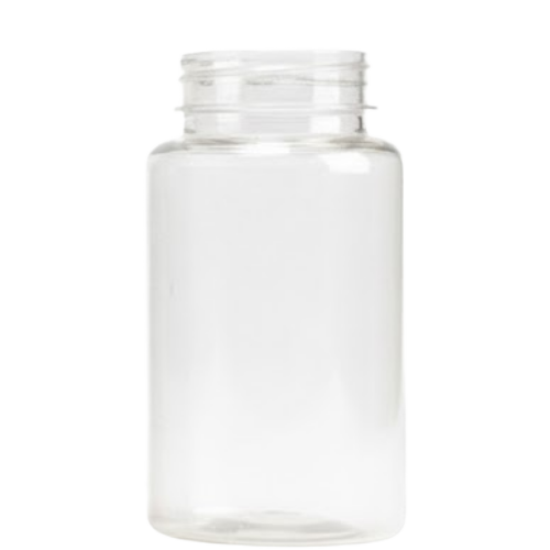 Pote PET Pharma 220 ml na cor Cristal