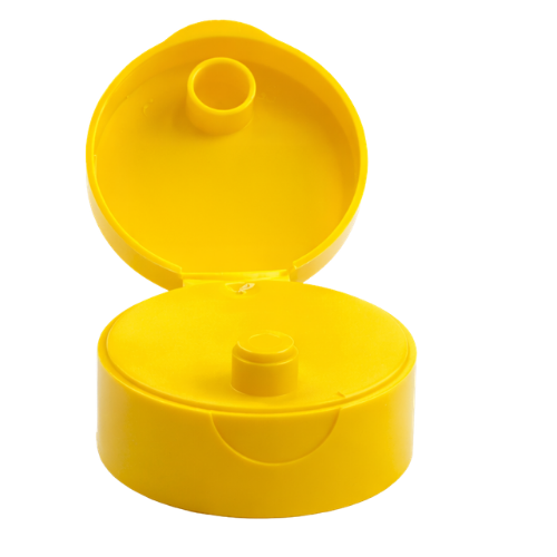 Tampa 38 mm Flip-Top Pressão Amarelo